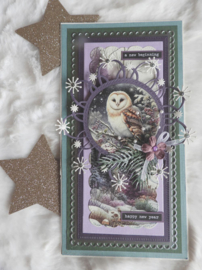 Fairybells - Art Journaling & Card Making Set Kerst paars - 99077/015