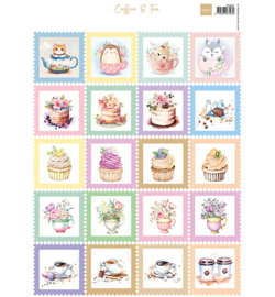 Marianne Design - Knipvel A4, Stamps - Coffee & Tea - VK9647