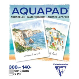 Clairefontaine Aquapad blok polaroid aquarelpapier 9x10,5 cm 20 bladen 300g