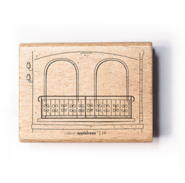 Cats on Appletrees - 28288 - Stempel - Huis 18 - Verdieping met boog