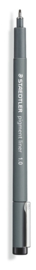 Staedtler pigment liner fineliner 1,0 mm zwart