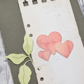 Gummiapan - dies - D260156 - Three Small Nesting Hearts