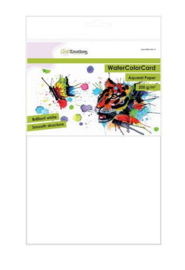 CraftEmotions WaterColorCard - brilliant white 10 vl A4 - 200 gr