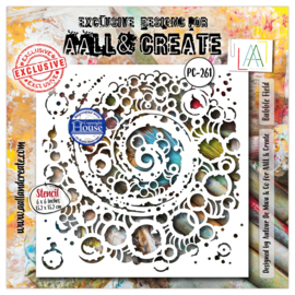 AALL & Create - PC-261 - 6x6 (inch) Stencil - Bubble Field