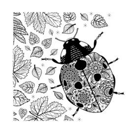 Crafty Individuals CI-608 - 'Ladybird'  Unmounted Rubber Stamps
