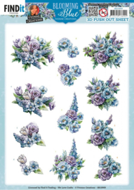3D Push Out - Yvonne Creations - Blooming Blue - Larkspur - SB10909