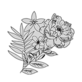 Vintage Tea Collection - Stamp - Rose 2 - 50.8 x 50.8MM