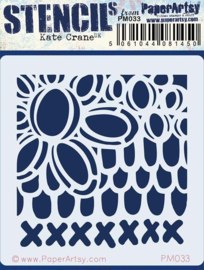 Paperartsy - PM033 - Mini Stencil 033 {Kate Crane}