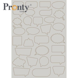 Pronty Grey Chipboard Pay it Forward Text Clouds A4 492.001.053