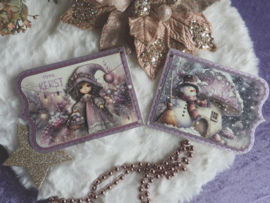 Fairybells 3-D setje Kerst paars 1 -  99079/016