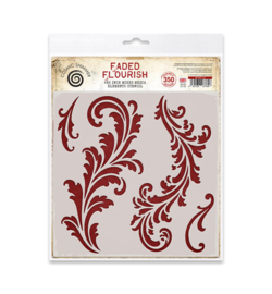 Cosmic Shimmer -  08-9001-CS - Faded Flourish Stencil
