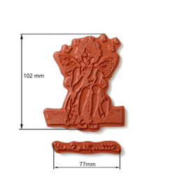 Cosmic Shimmer - Andy Skinner - Pre Cut Rubber Stamp Set - Secret