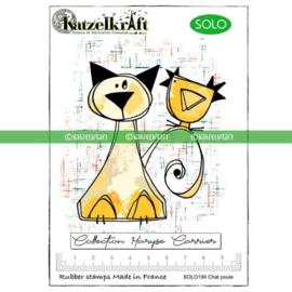 Katzelkraft - Chat Poule - Unmounted Rubber Stamp - SOLO194
