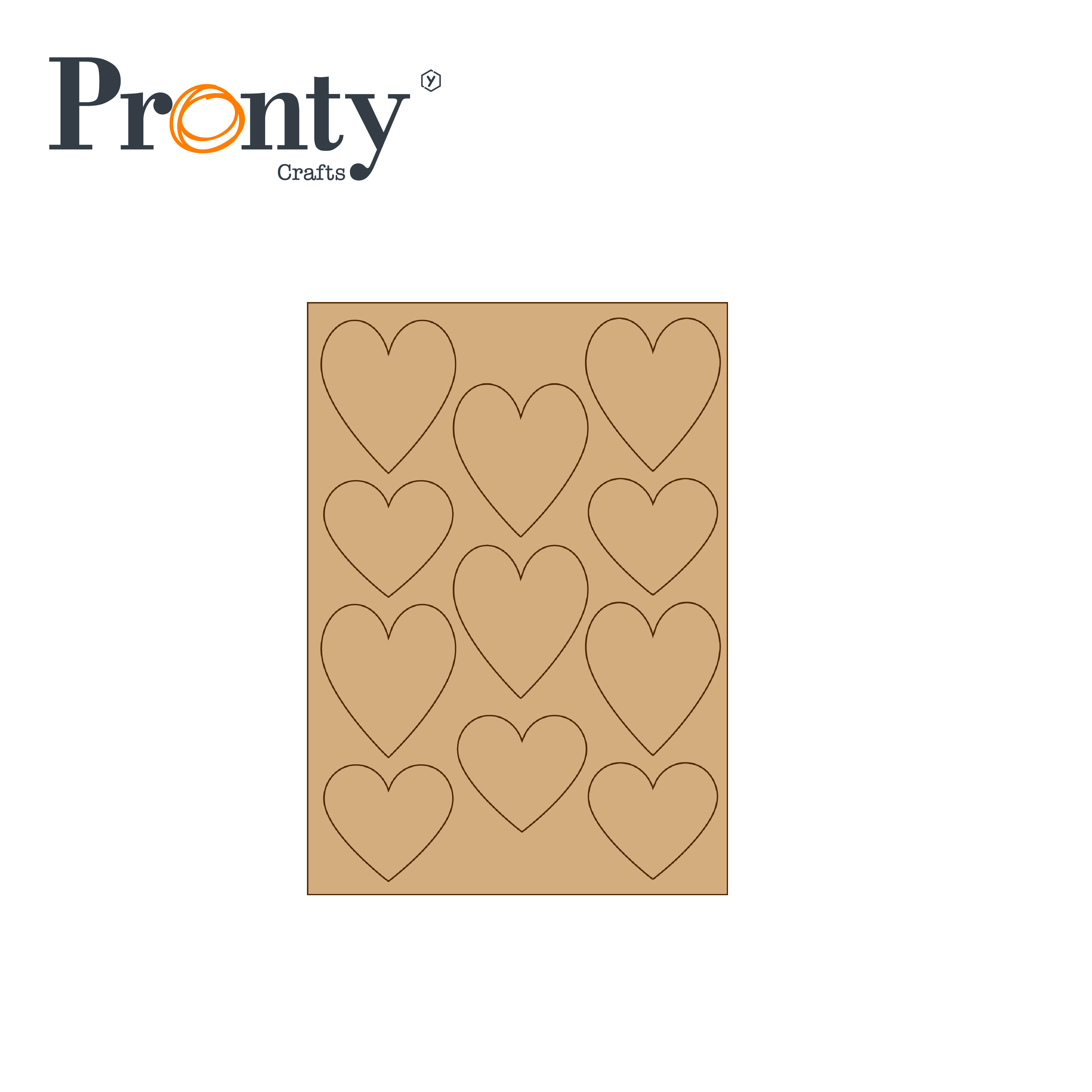 Pronty MDF Pocket hugs hearts - A6 - 460.483.060