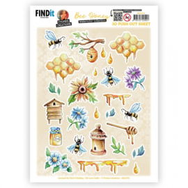 Push Out - Yvonne Creations - Bee Honey - Small Elements B - SB10754