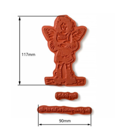 Cosmic Shimmer - Andy Skinner - Pre Cut Rubber Stamp Set - Princess Attitude