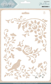 Card Deco Essentials - Stencil Flowers
