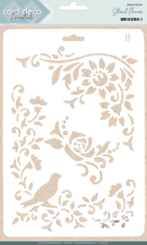 Card Deco Essentials - Stencil Flowers - CDEST005