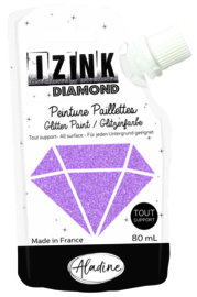 IZINK Diamond glitterverf/pasta - 80 ml - Roze -80840