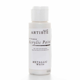 Docrafts - Acrylic Paint (2oz) - Metallic White