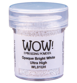 Wow! - WL01UH - Embossing Powder - Ultra High - Opaque Whites - Bright White