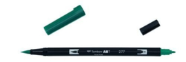 Tombow ABT brushpen dark green ABT-277