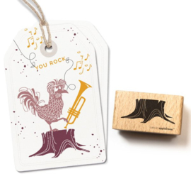 Cats on Appletrees -27649  - Stempel - boomstam 1