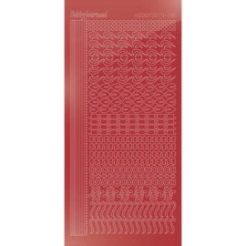 Hobbydots sticker - Mirror - Christmas Red