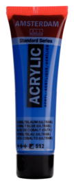 Kobaltblauw Ultramarijn- 512 - Amsterdam Acrylverf 20 ml Tube