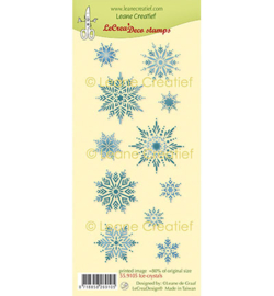 Leane Creatief - 55.9105 -  Deco clear stamp, IJs kristallen