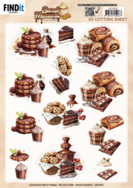 3D Cutting Sheet - Berries Beauties - Sweet Moments - Sugar Treats - CD12433