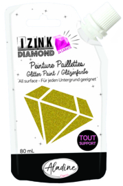 IZINK Diamond glitterverf/pasta 24 karaat- 80 ml  - Lichtgoud - 80326