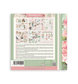 Stamperia - Rub-On Kit – House of Roses - DFLRBX13