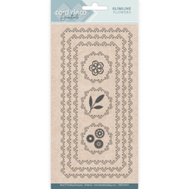 Card Deco Essentials - CDECD0105 - Slimline Dies - Slimline Flowers