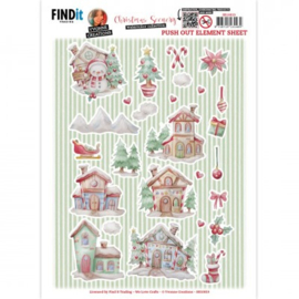 Push-Out - Yvonne Creations - Christmas Scenery - Small Elements B -  SB10819