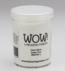 Wow! - WA01SFl - Embossing Powder - Super Fine - Clear - Clear Gloss - 160ml