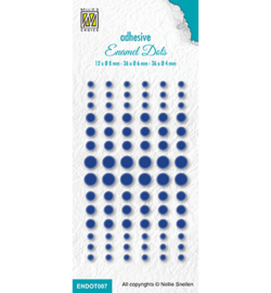 Nellie choice Enamel dots, Blue - ENDOT007