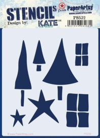PaperArtsy - Stencil 532 {Kate Crane}
