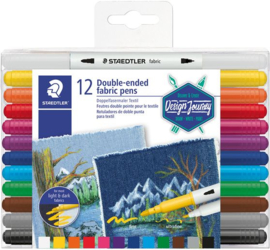 Staedtler - Textielmarker met dubbele punt - 12 pcs