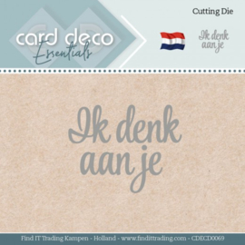 Card Deco Essentials  CDECD0069 - Cutting Dies - Ik denk aan je