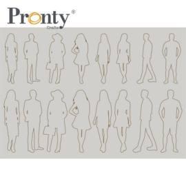 Pronty Grey Chipboard Pay it Forward Silhouette A4 492.001.051