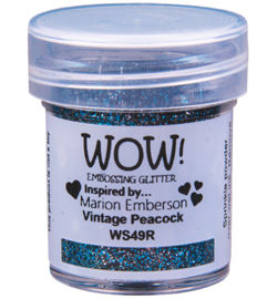 Wow! - WS49R - Embossing Powder - Regular - Embossing Glitters - Vintage Peacock