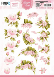 3D Cutting Sheets - Precious Marieke - Blossom Blush - Pink - CD12236