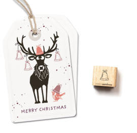 Cats on Appletrees - 28316 - Ministempel - Kerstbel 4 - Outline