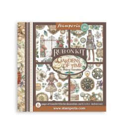 Stamperia - Rub-On Kit – Gardens of Time - DFLRBX11