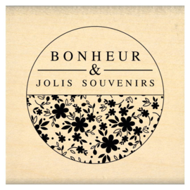 Florilèges Design - Houten stempel - Bulle fleurie
