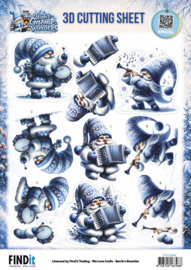3D Cutting Sheet - Berries Beauties - Winter Gnome Wonders - Frozen Harmonies