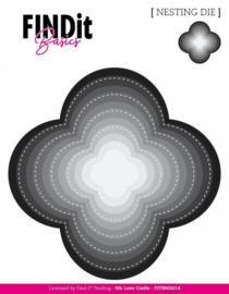 Find It Basics - Nesting Dies - Stitched Quatrefoil - FITBND014