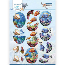 Amy Design - 3D Knipvel - Underwater World - Saltwater Fish CD11498