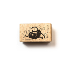 Cats on Appletrees - 28290 - Stempel - Kat Friedegunde met kralenketting